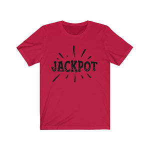 Jackpot Unisex Jersey Short Sleeve Tee, Soft Cotton, Gift Item - Cheers Together Gift House