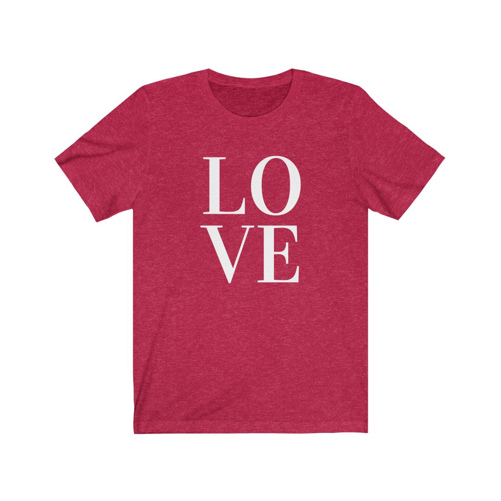 Love Unisex Jersey Short Sleeve Tee, Soft Cotton, Gift Item - Cheers Together Gift House