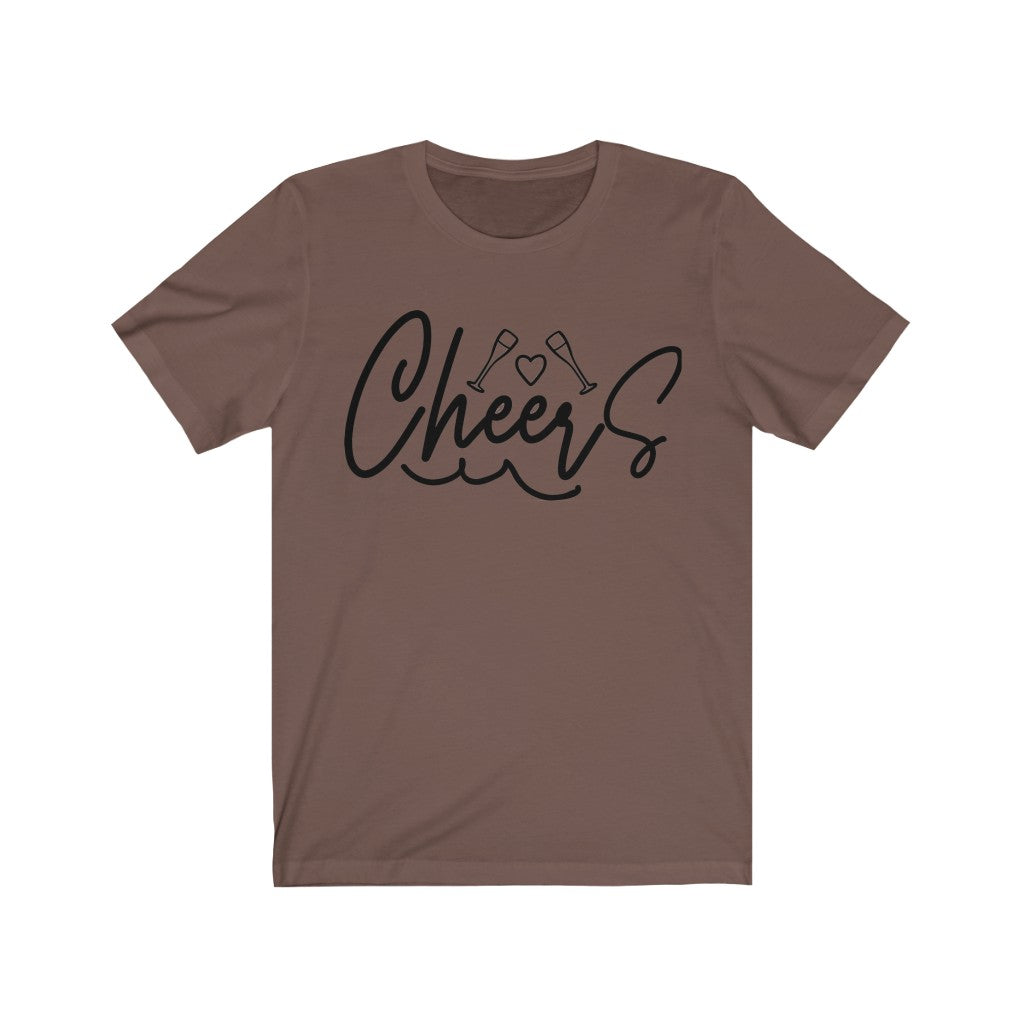 Cheers Unisex Jersey Short Sleeve Tee, Soft Cotton, Gift Item - Cheers Together Gift House