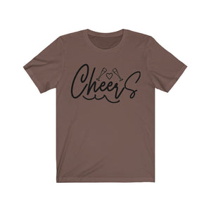 Cheers Unisex Jersey Short Sleeve Tee, Soft Cotton, Gift Item - Cheers Together Gift House