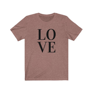 Love Unisex Jersey Short Sleeve Tee, Soft Cotton, Gift Item - Cheers Together Gift House