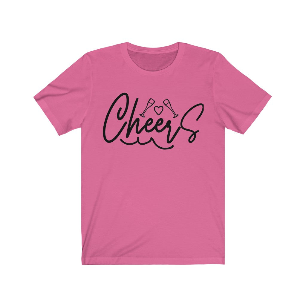 Cheers Unisex Jersey Short Sleeve Tee, Soft Cotton, Gift Item - Cheers Together Gift House