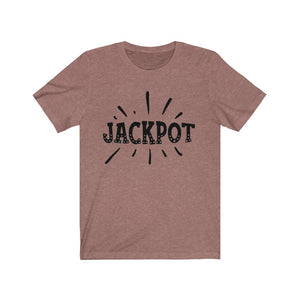 Jackpot Unisex Jersey Short Sleeve Tee, Soft Cotton, Gift Item - Cheers Together Gift House