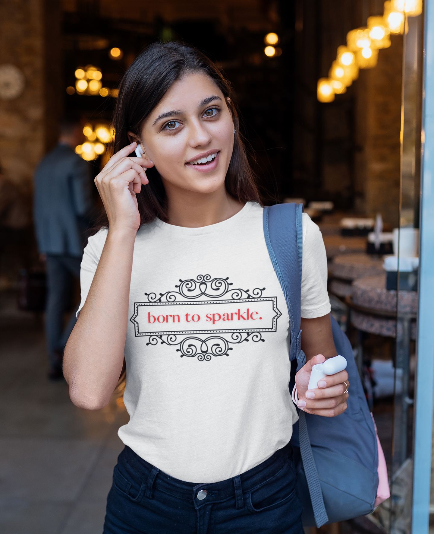 Born to Sparkle Unisex Jersey Short Sleeve Tee, Soft Cotton, Gift Item - Cheers Together Gift House