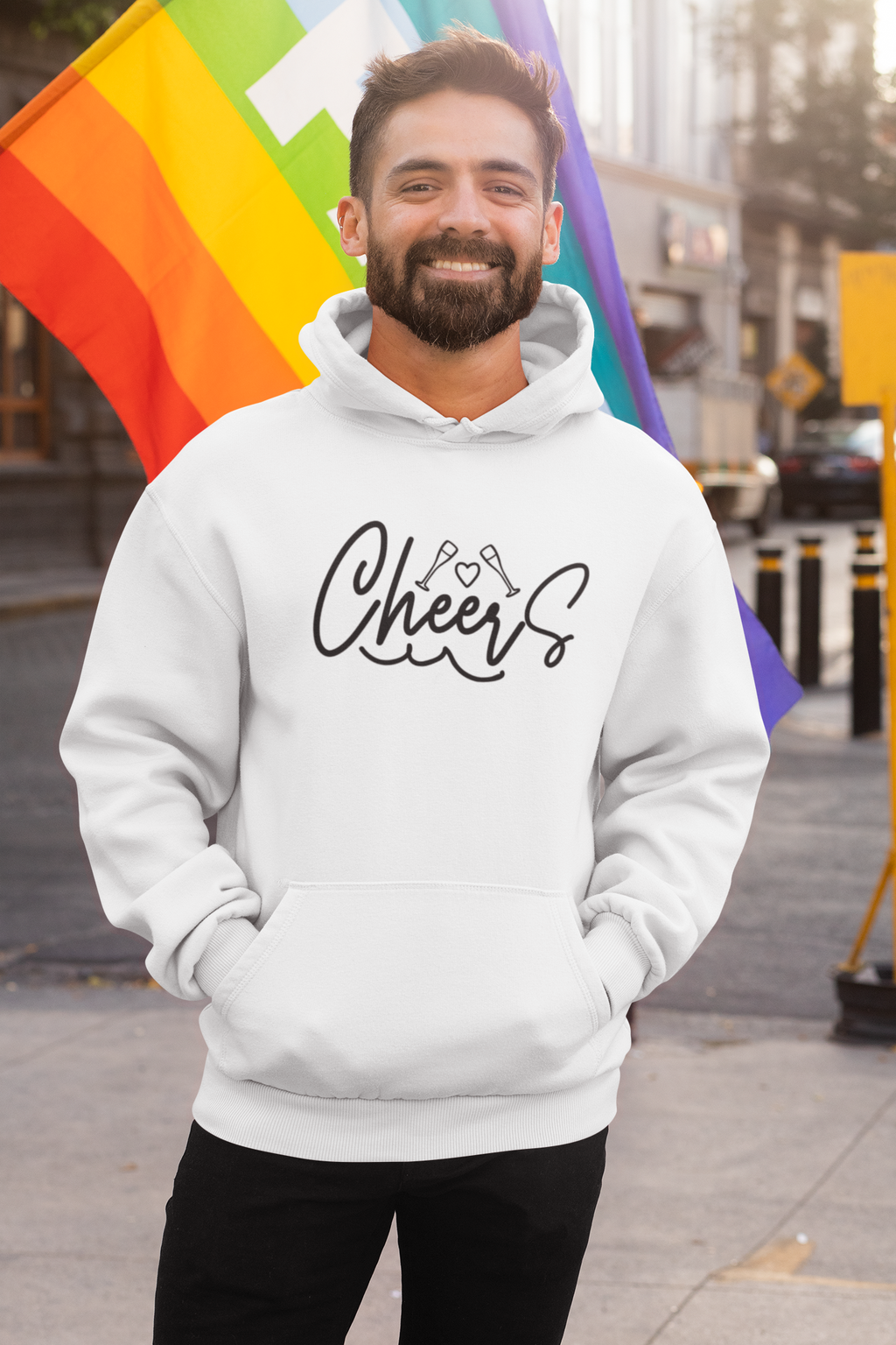 Cheers Unisex Hooded Sweatshirt, Classic Fit, Gift Item - Cheers Together Gift House