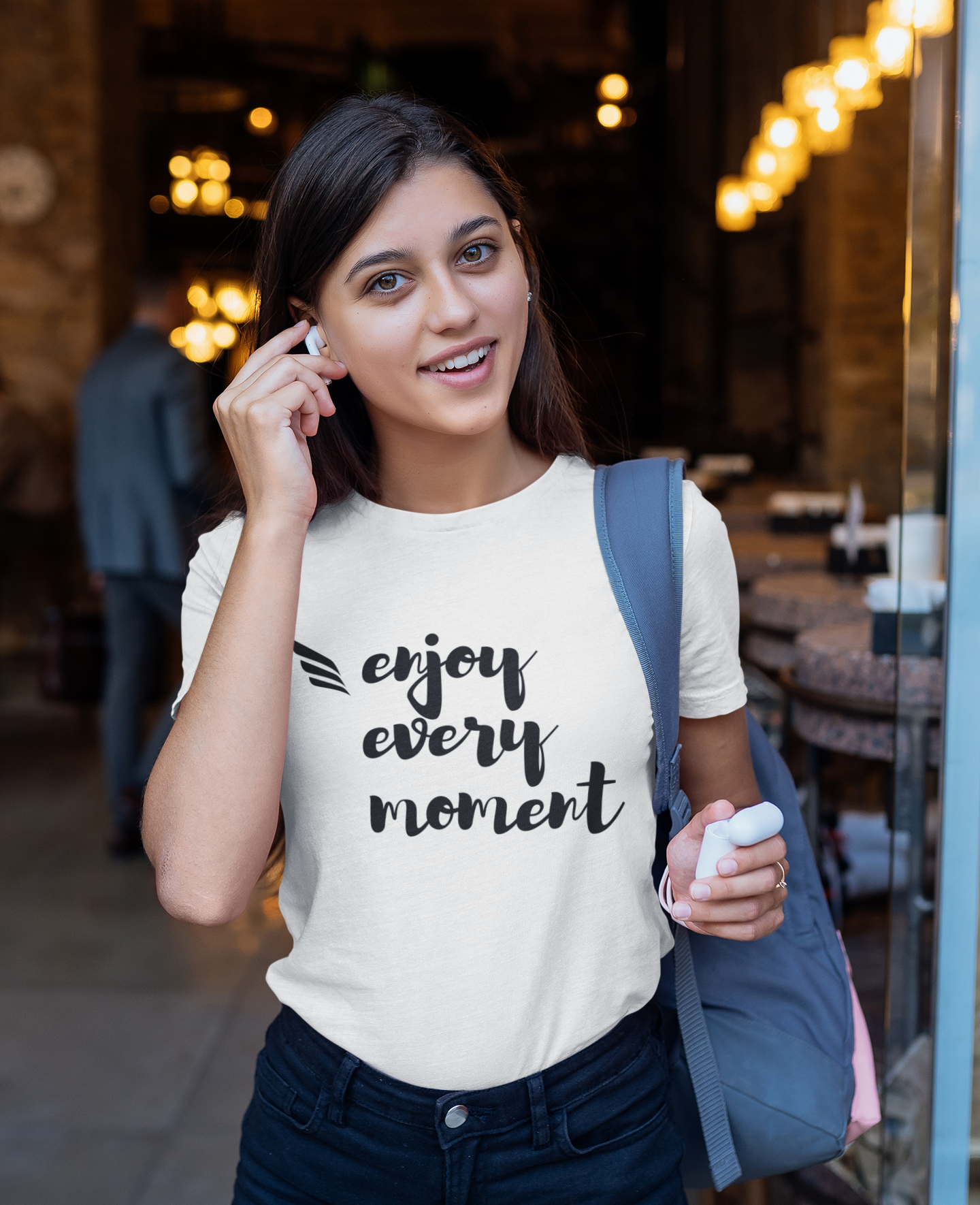 Enjoy Every Moment Unisex Jersey Short Sleeve Tee, Soft Cotton, Gift Item - Cheers Together Gift House