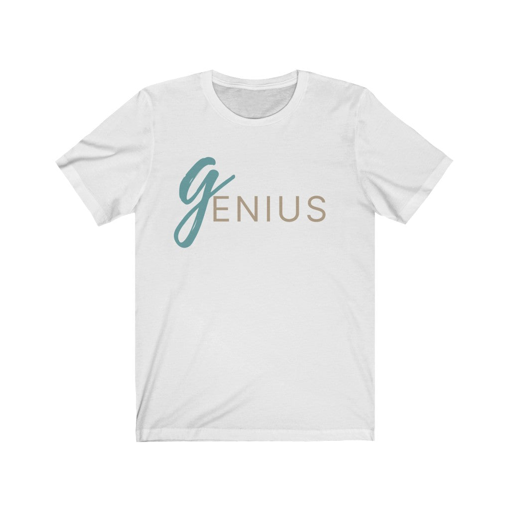 Genius Unisex Jersey Short Sleeve Tee, Soft Cotton, Gift Item - Cheers Together Gift House