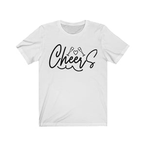 Cheers Unisex Jersey Short Sleeve Tee, Soft Cotton, Gift Item - Cheers Together Gift House