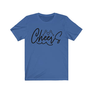 Cheers Unisex Jersey Short Sleeve Tee, Soft Cotton, Gift Item - Cheers Together Gift House