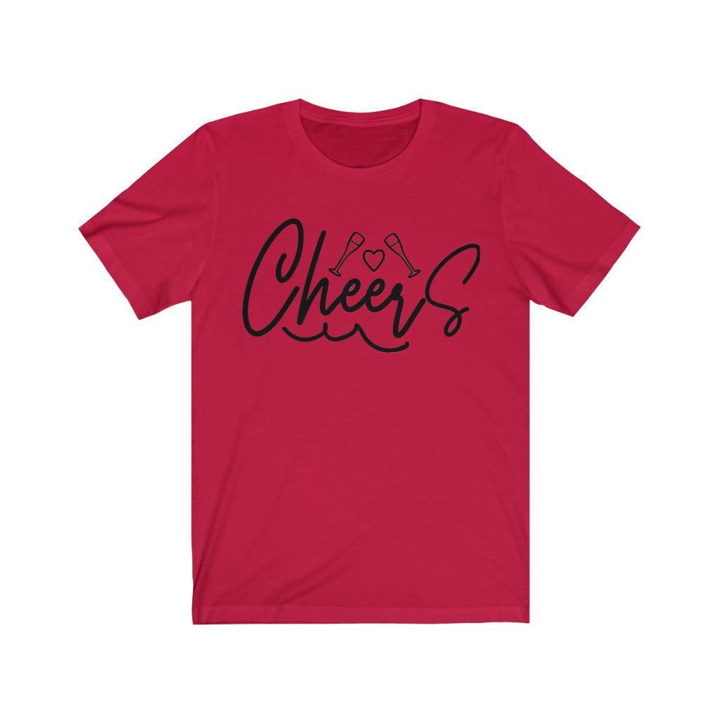 Cheers Unisex Jersey Short Sleeve Tee, Soft Cotton, Gift Item - Cheers Together Gift House